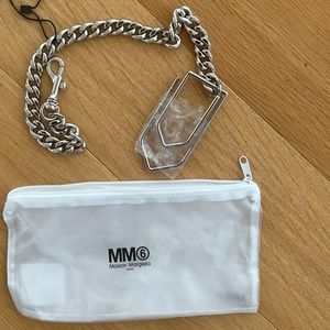 MM6 Maison Margiela Silver Tone Key Chain